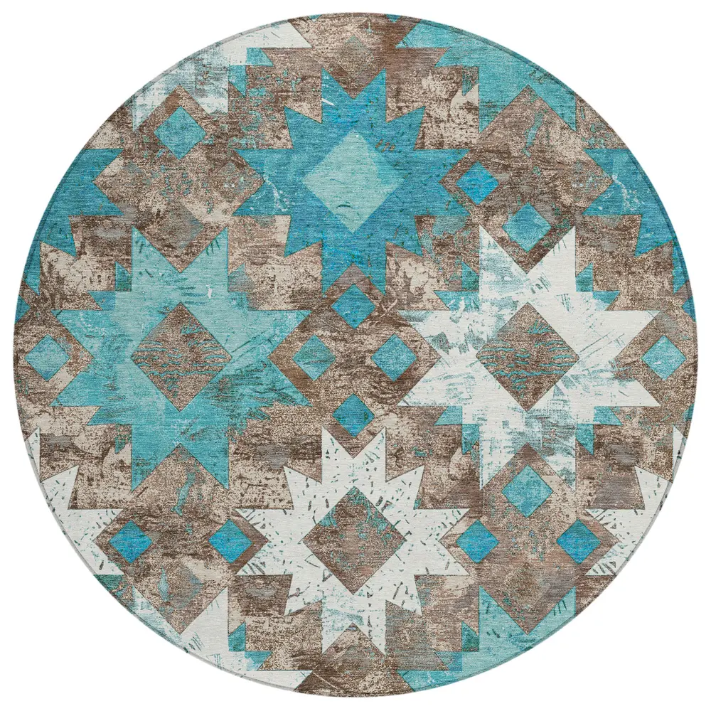 Chantille ACN1879 Teal 8' x 8' Rug