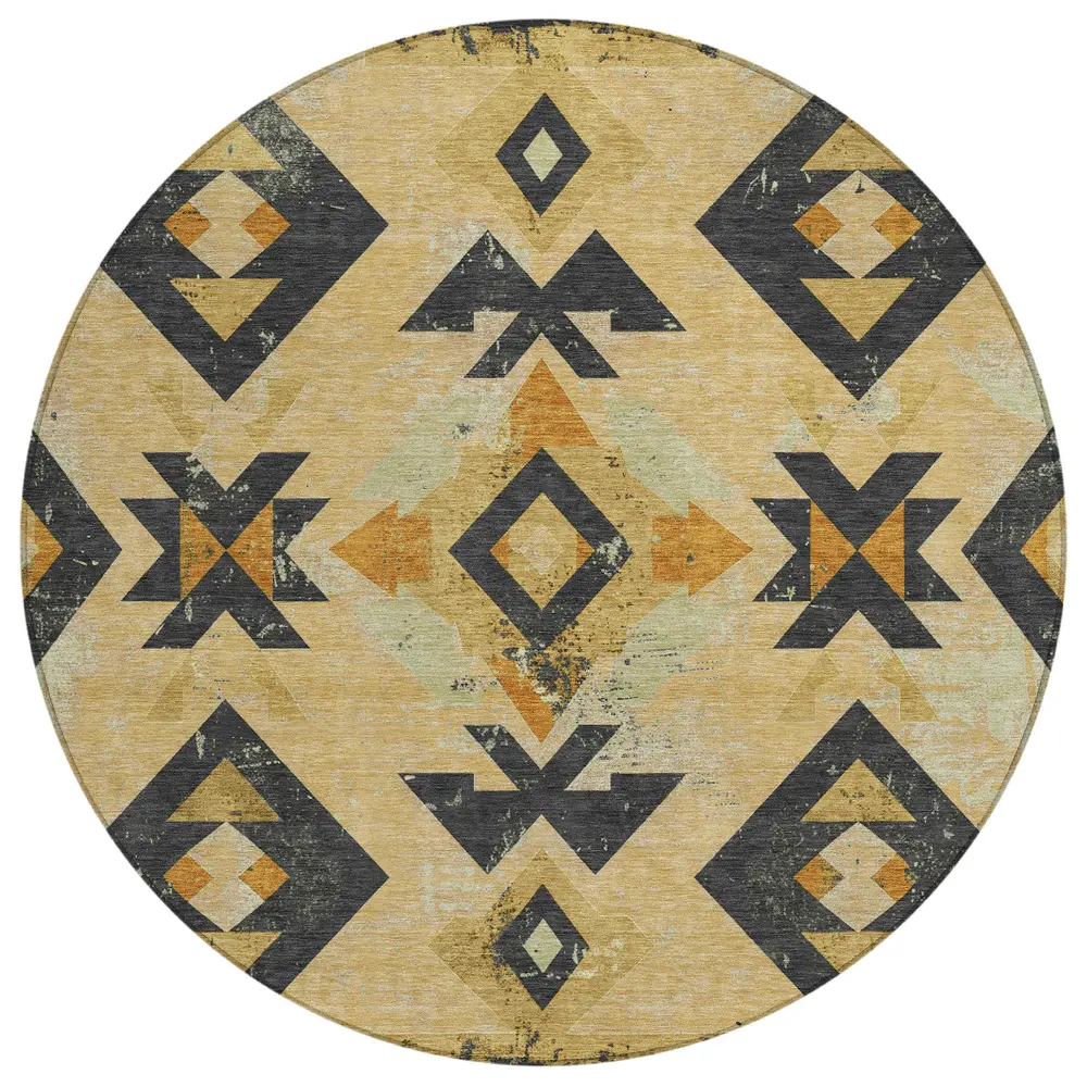 Chantille ACN1882 Gold 8' x 8' Rug
