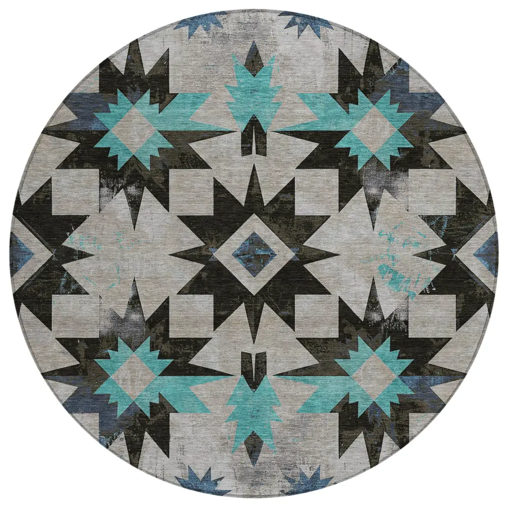 Chantille ACN1893 Black 8' x 8' Rug