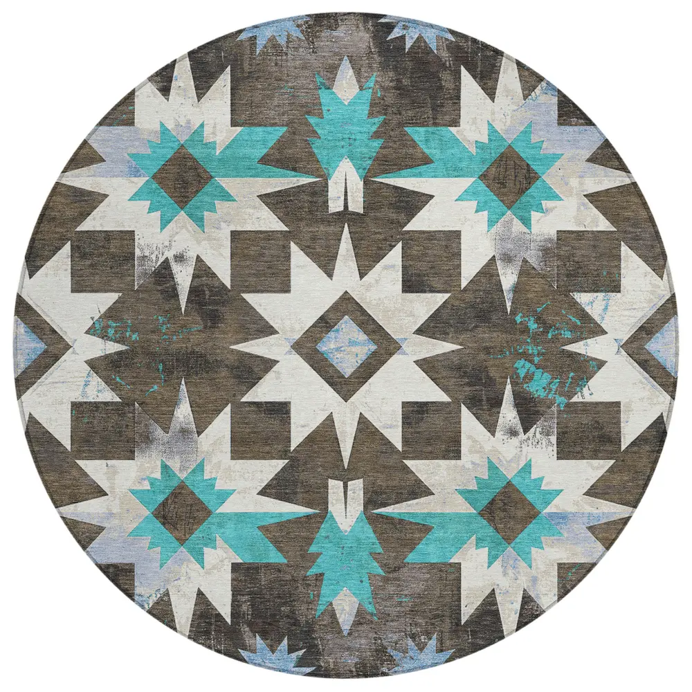 Chantille ACN1893 Brown 8' x 8' Rug