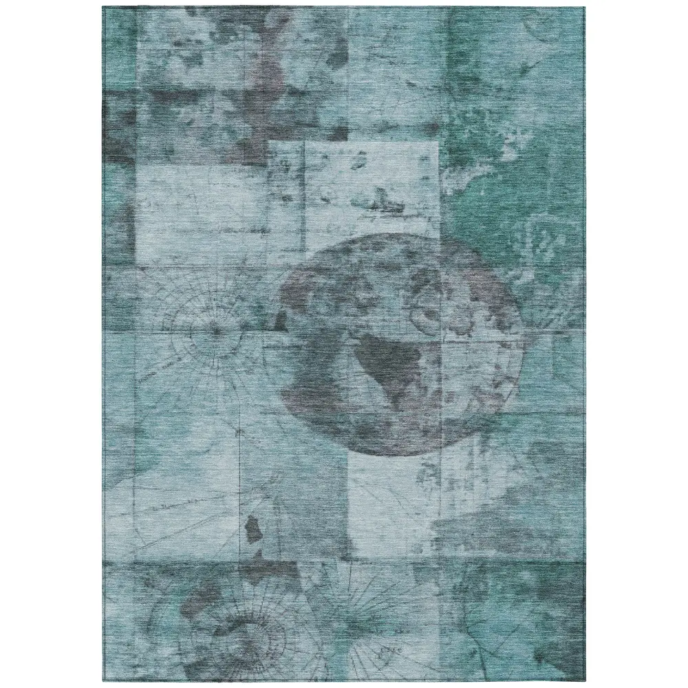 Chantille ACN1905 Teal 3' x 5' Rug