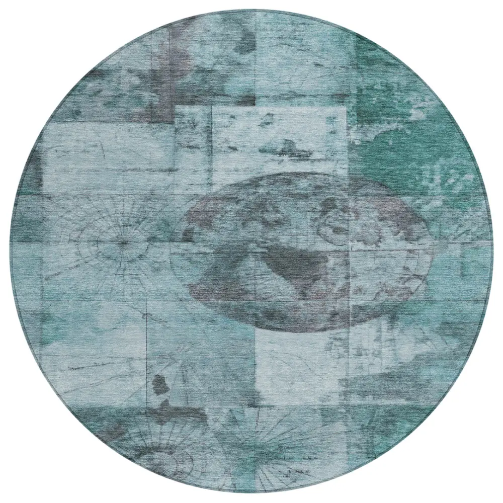 Chantille ACN1905 Teal 8' x 8' Rug