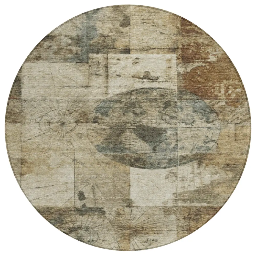 Chantille ACN1905 Taupe 8' x 8' Rug