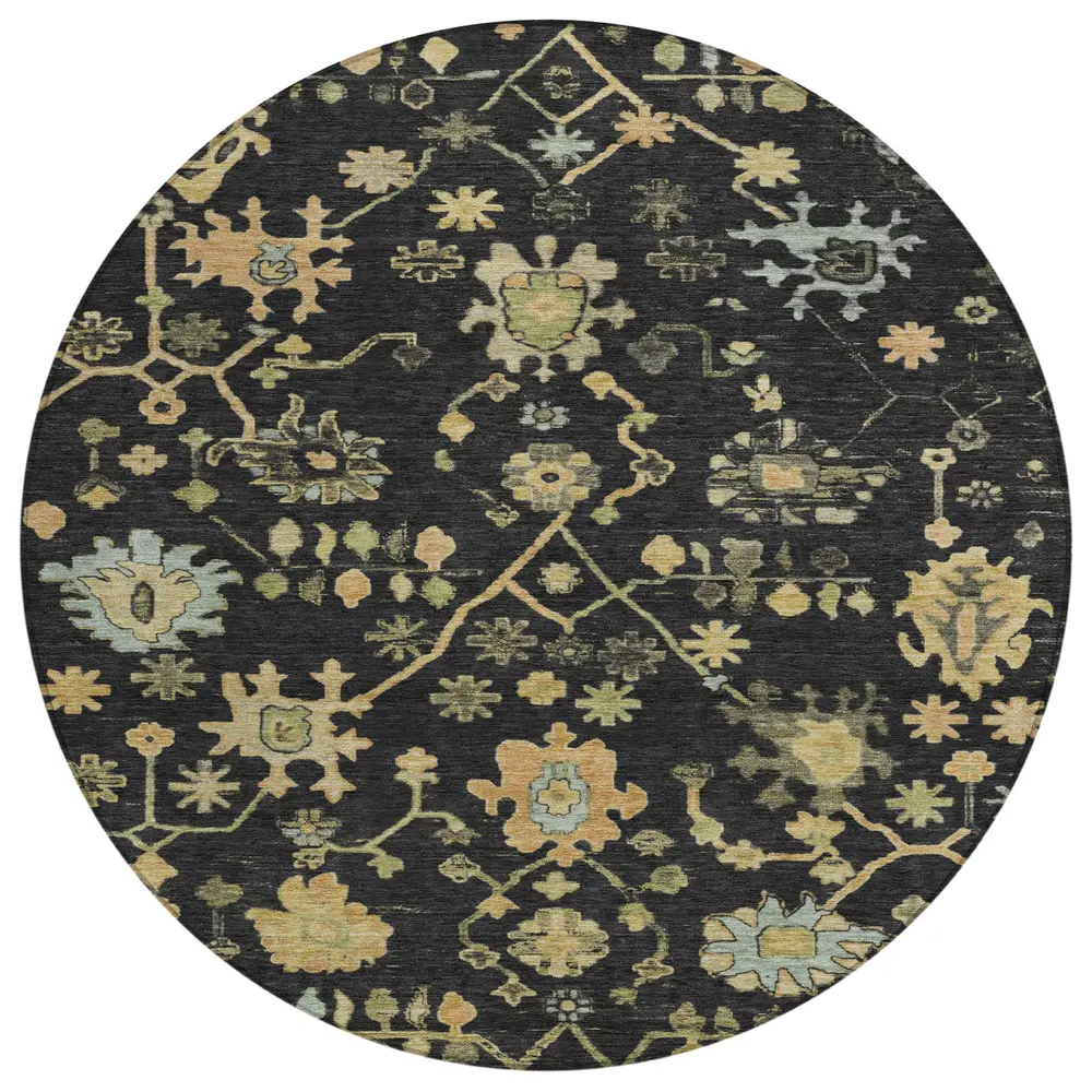 Chantille ACN1930 Black 8' x 8' Rug