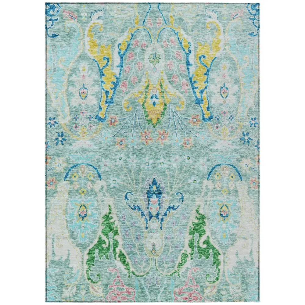 Chantille ACN1932 Teal 5' x 7'6