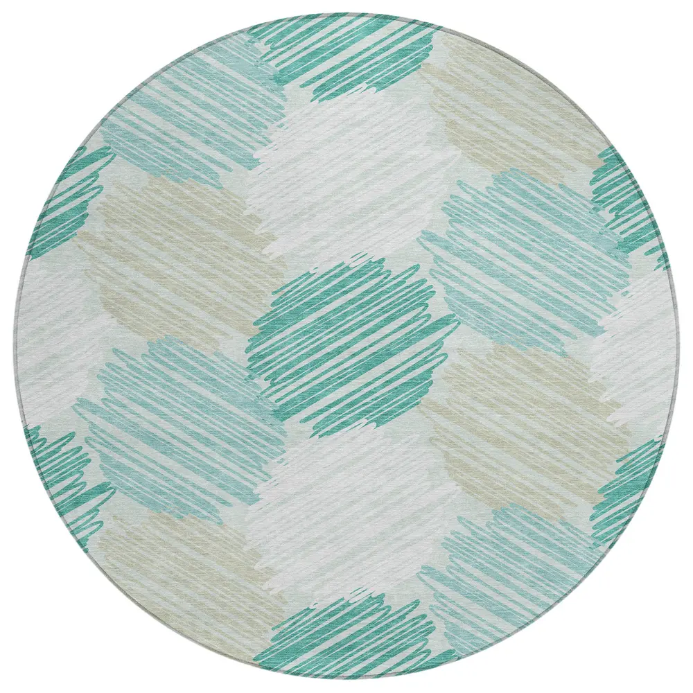 Chantille ACN1942 Teal 8' x 8' Rug