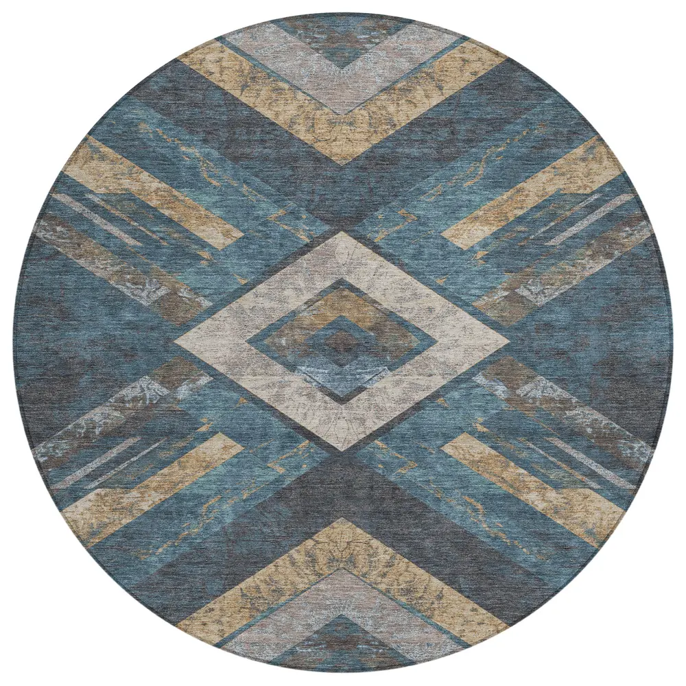 Chantille ACN1955 Navy 8' x 8' Rug