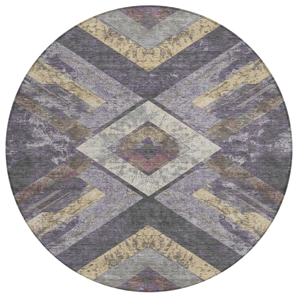 Chantille ACN1955 Purple 8' x 8' Rug