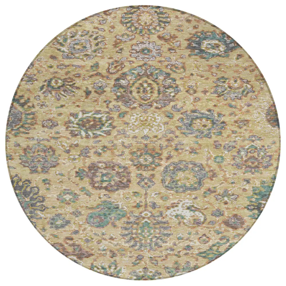 Chantille ACN2013 Gold 8' x 8' Rug
