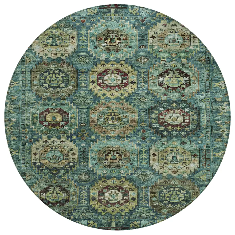 Chantille ACN2024 Teal 8' x 8' Rug