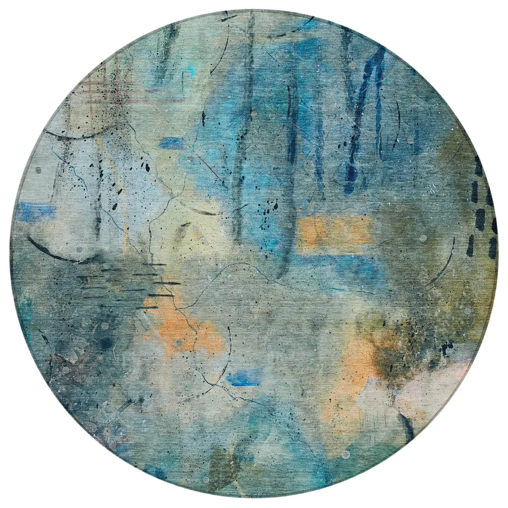 Chantille ACN2032 Teal 8' x 8' Rug