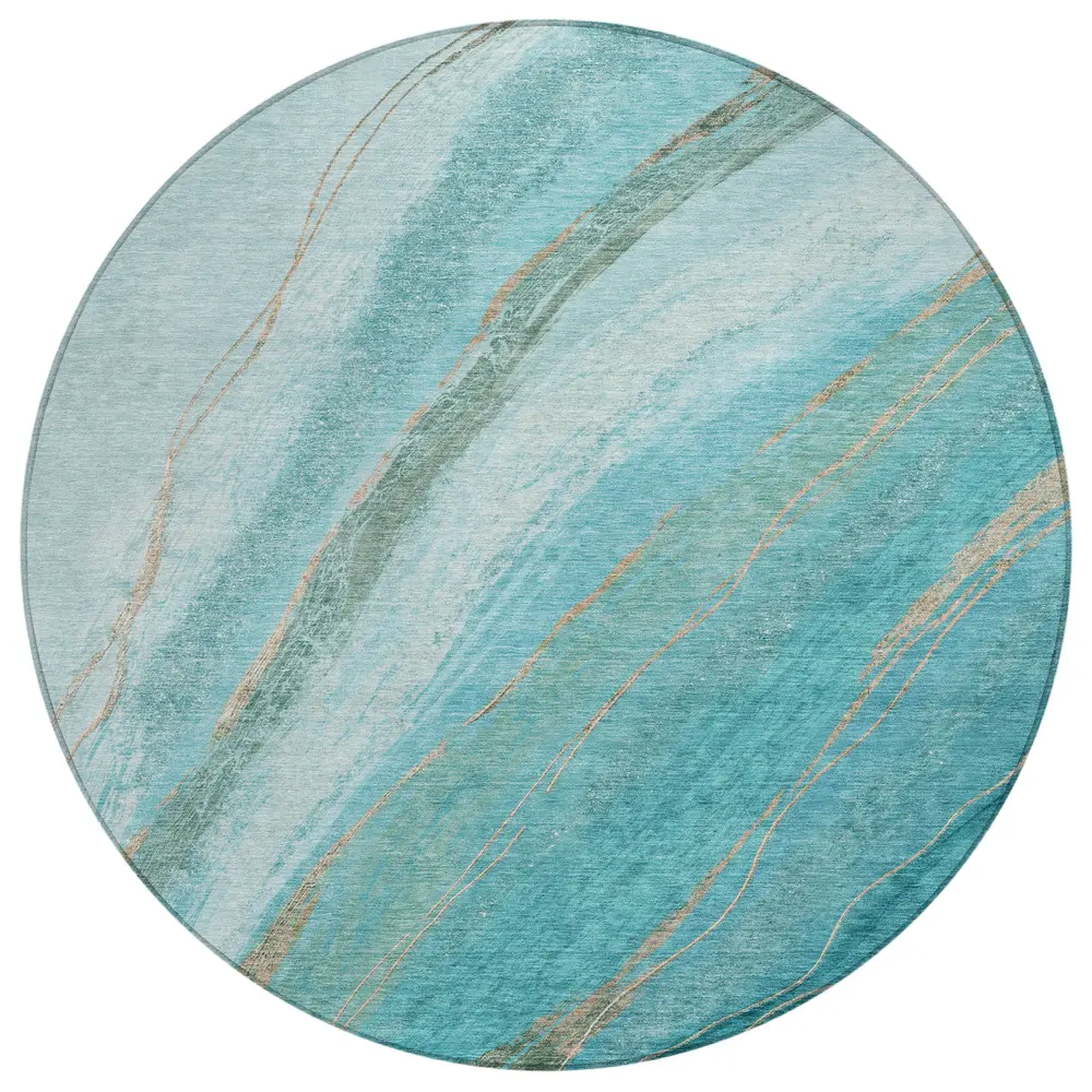 Chantille ACN2036 Turquoise 8' x 8' Rug