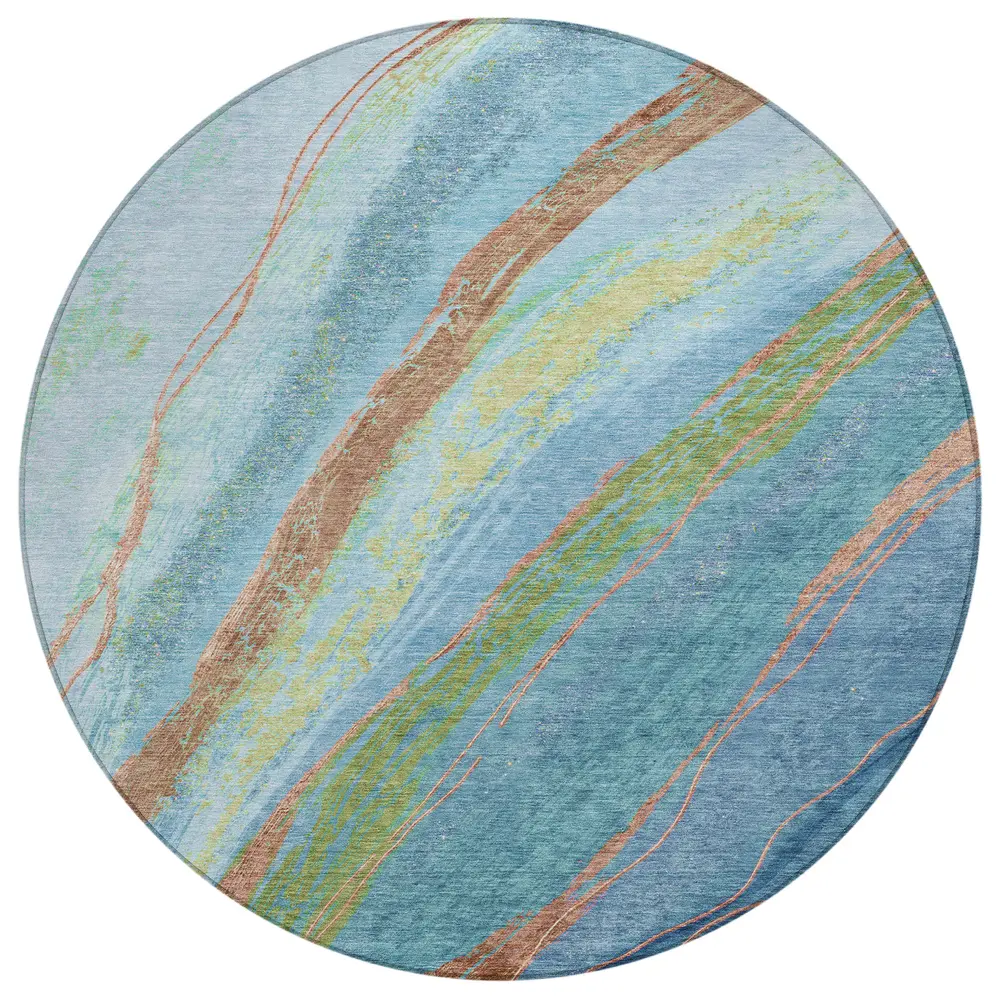 Chantille ACN2037 Blue 8' x 8' Rug
