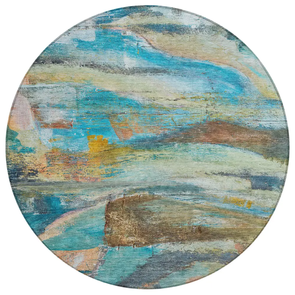 Chantille ACN2039 Teal 8' x 8' Rug
