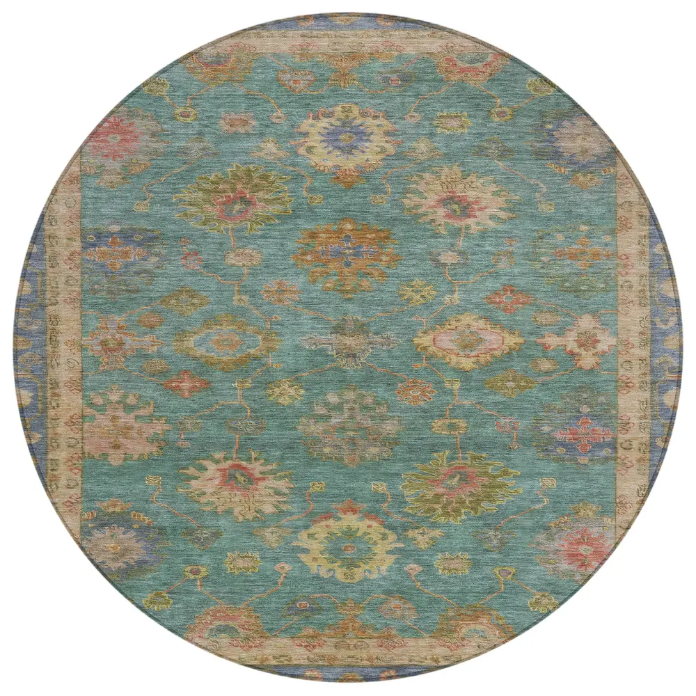 Chantille ACN2045 Teal 8' x 8' Rug