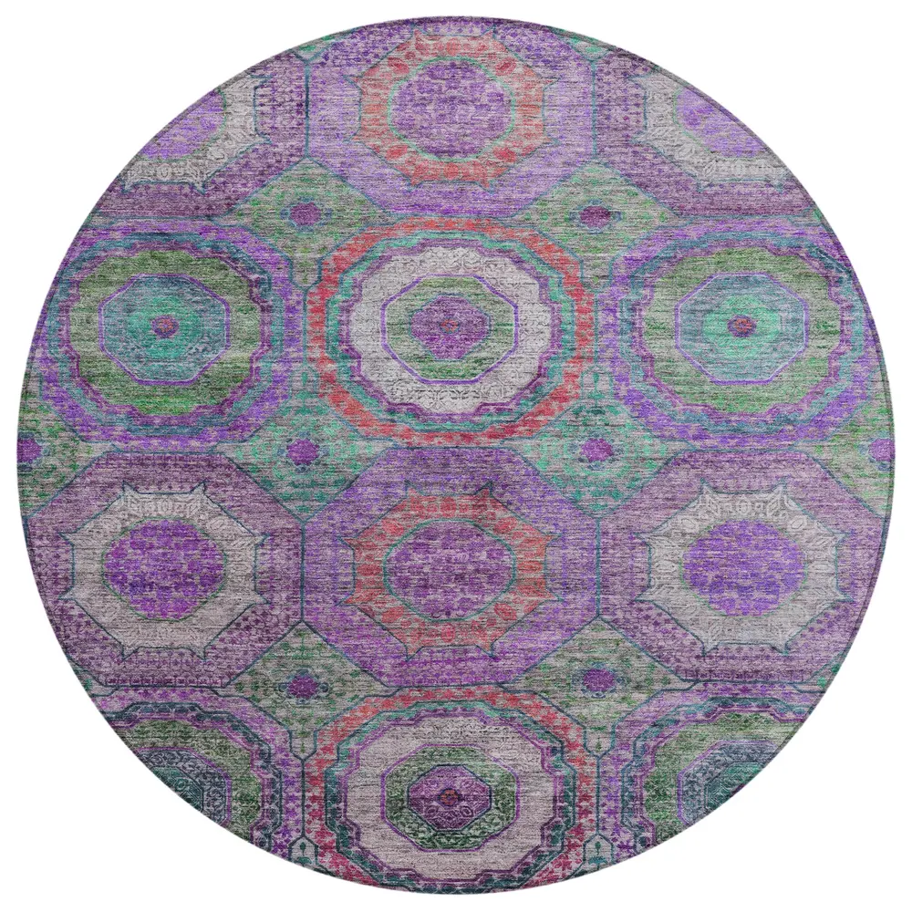 Chantille ACN2049 Purple 8' x 8' Rug