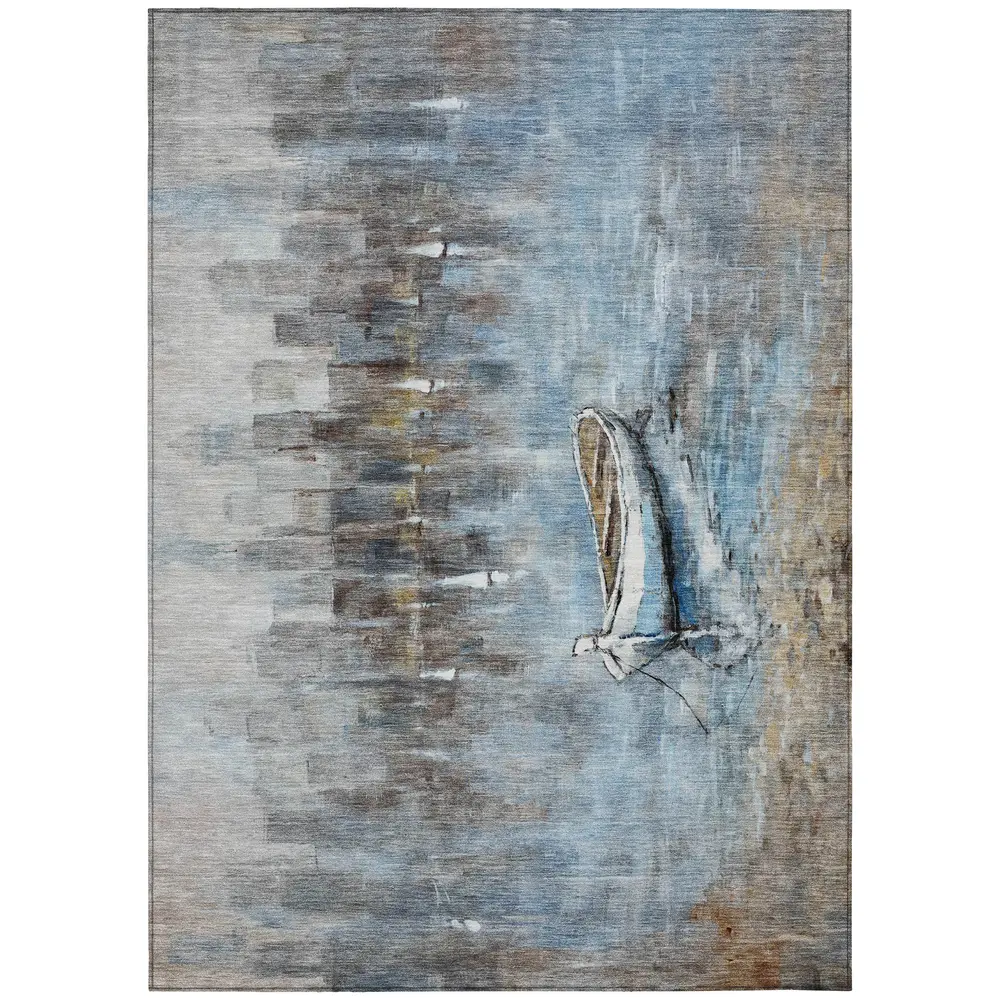 Chantille ACN2056 Blue 5' x 7'6