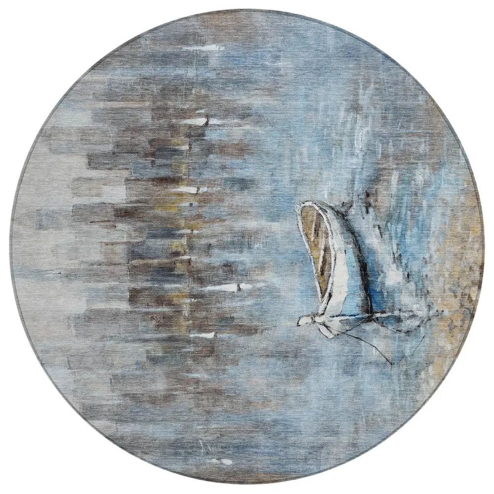 Chantille ACN2056 Blue 8' x 8' Rug