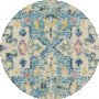 Ivory/Light Blue