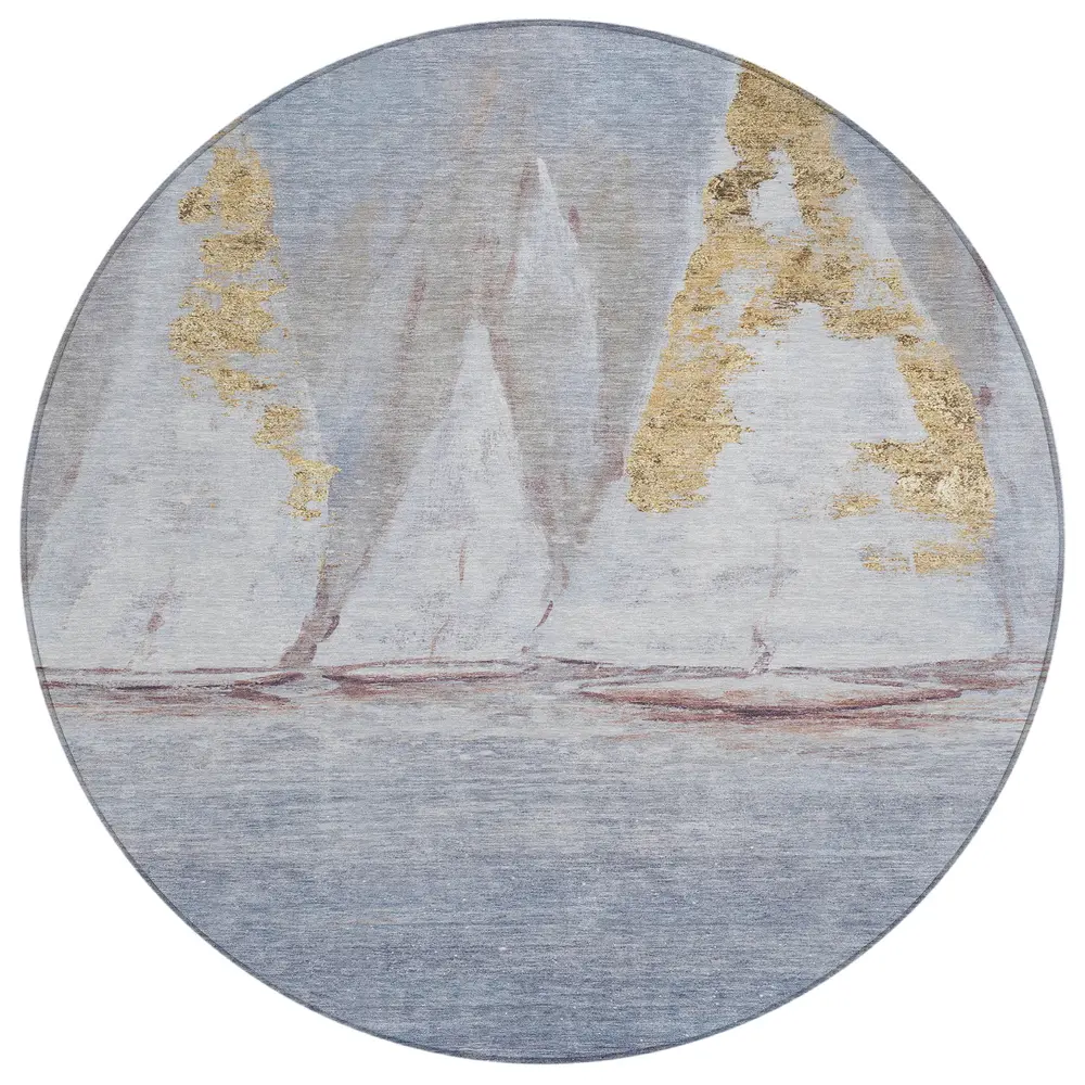 Chantille ACN2084 Blue 8' x 8' Rug