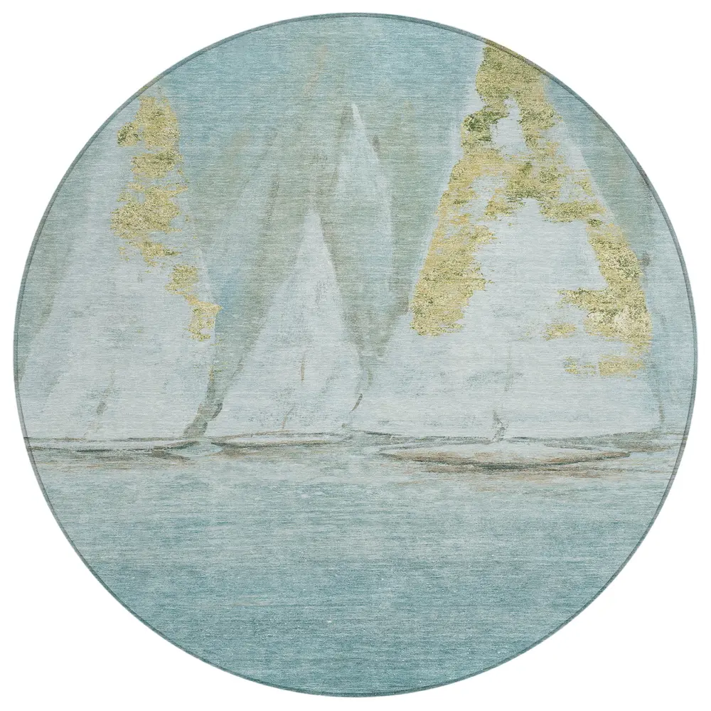 Chantille ACN2084 Teal 8' x 8' Rug