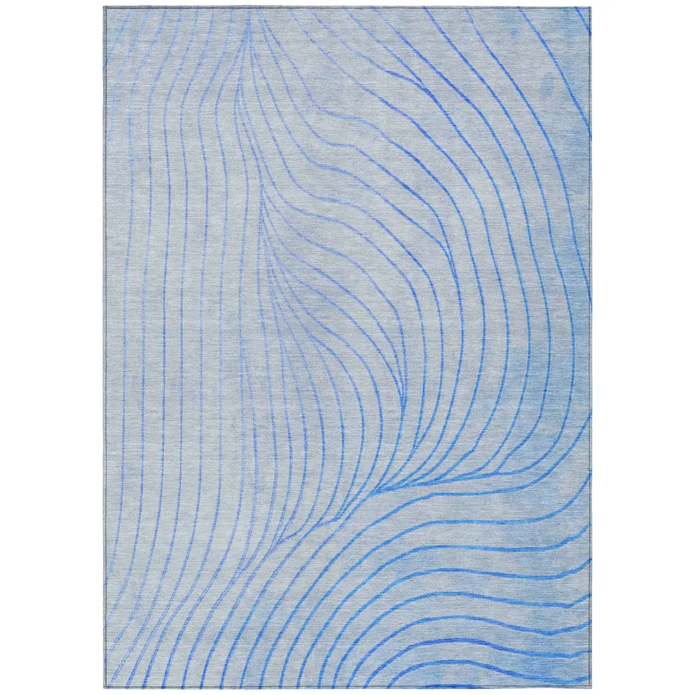 Chantille ACN2107 Blue 5' x 7'6