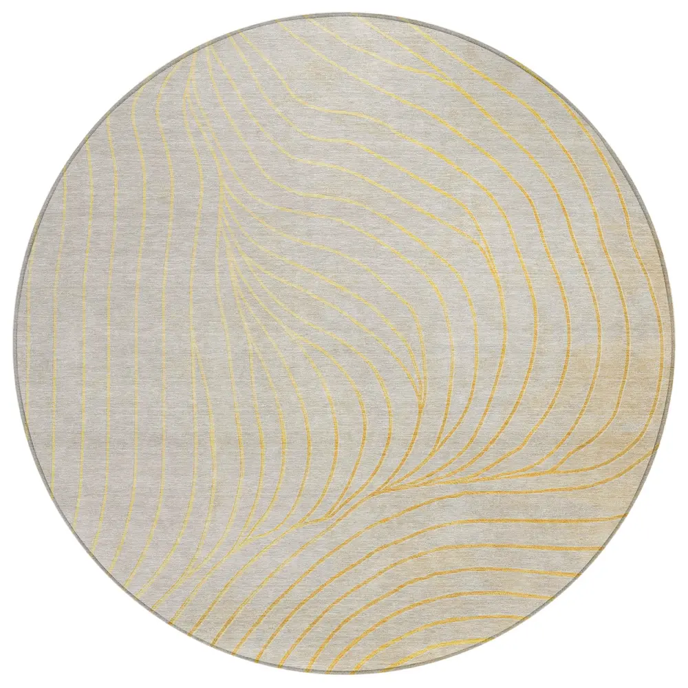 Chantille ACN2107 Gold 8' x 8' Rug