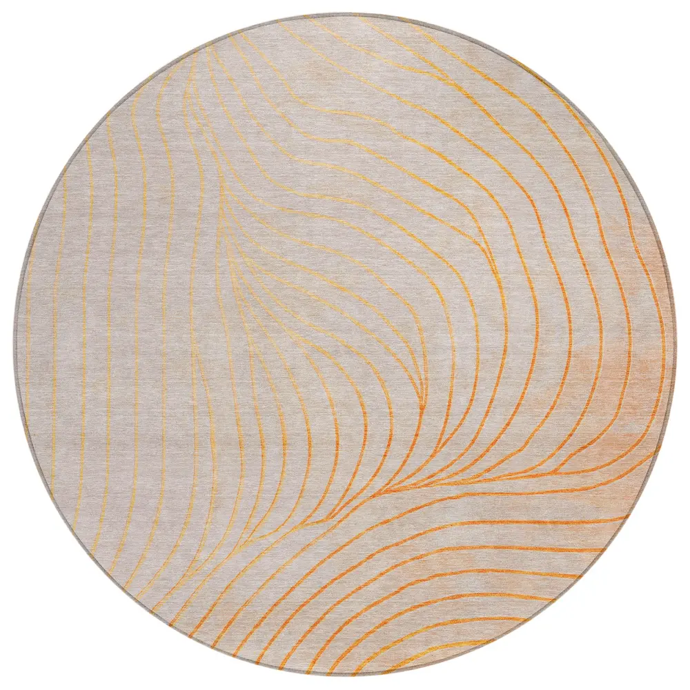 Chantille ACN2107 Orange 8' x 8' Rug