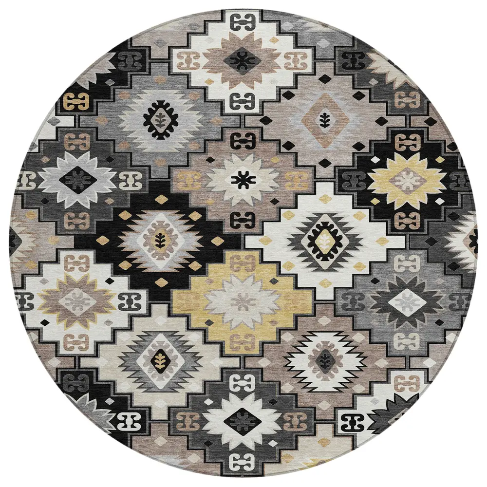 Chantille ACN2123 Black 8' x 8' Rug