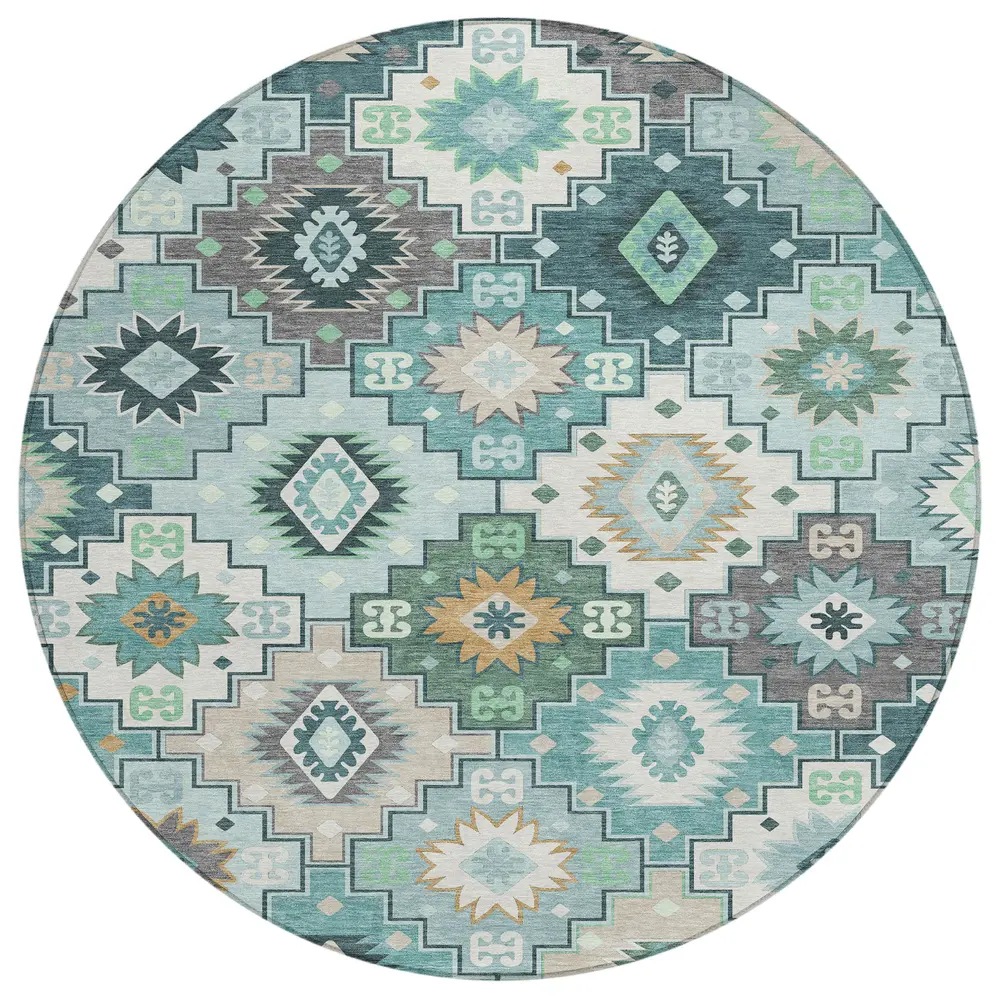 Chantille ACN2123 Teal 8' x 8' Rug