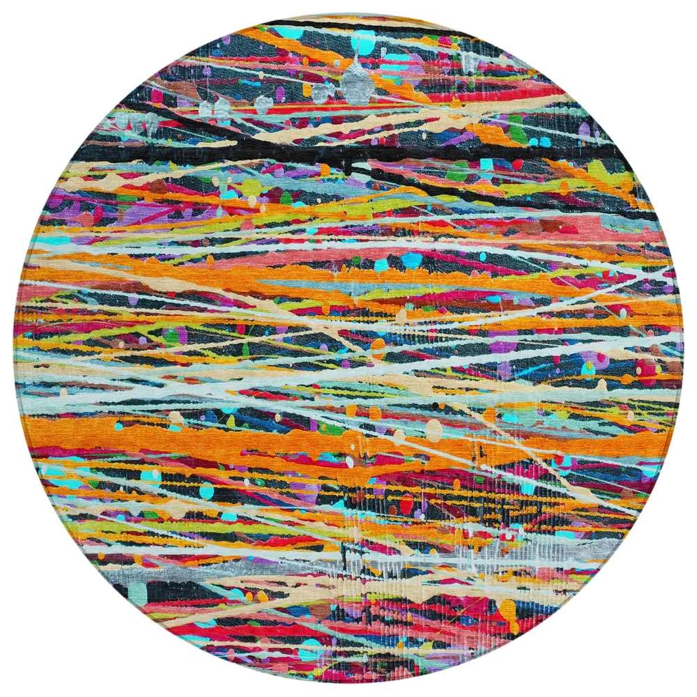 Chantille ACN2125 Orange 8' x 8' Rug