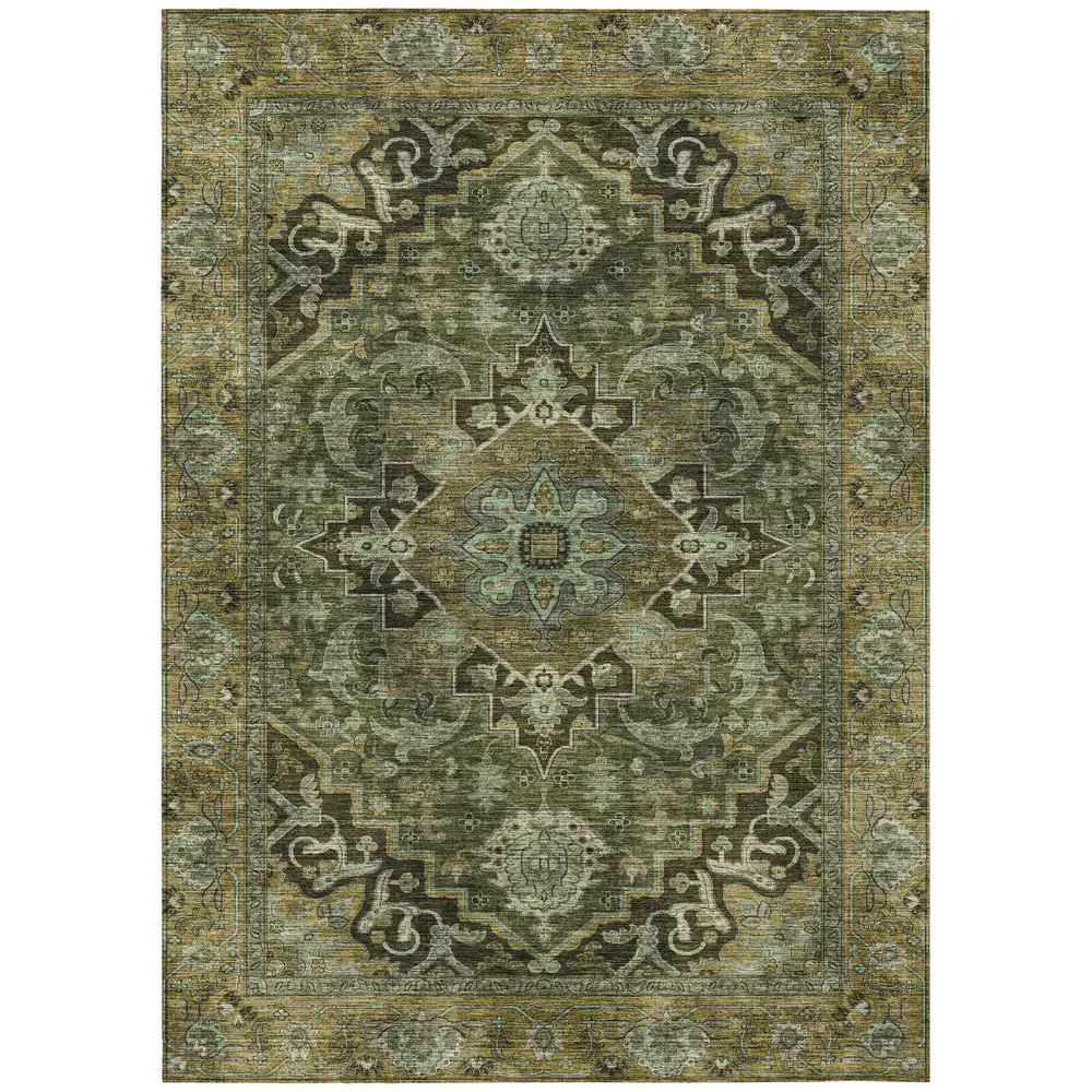 Chantille ACN2165 Olive 5' x 7'6