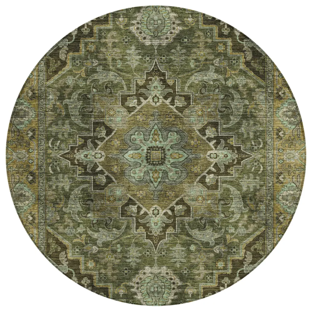 Chantille ACN2165 Olive 8' x 8' Rug