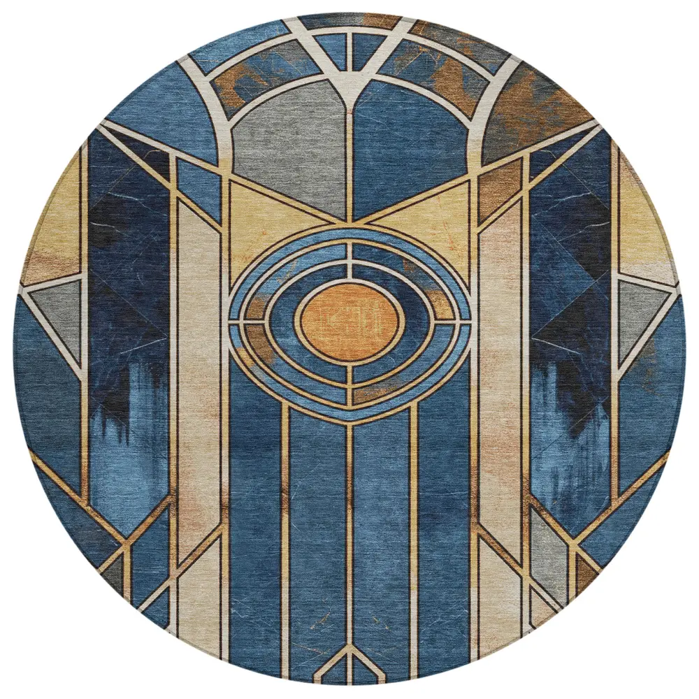 Chantille ACN2176 Blue 8' x 8' Rug