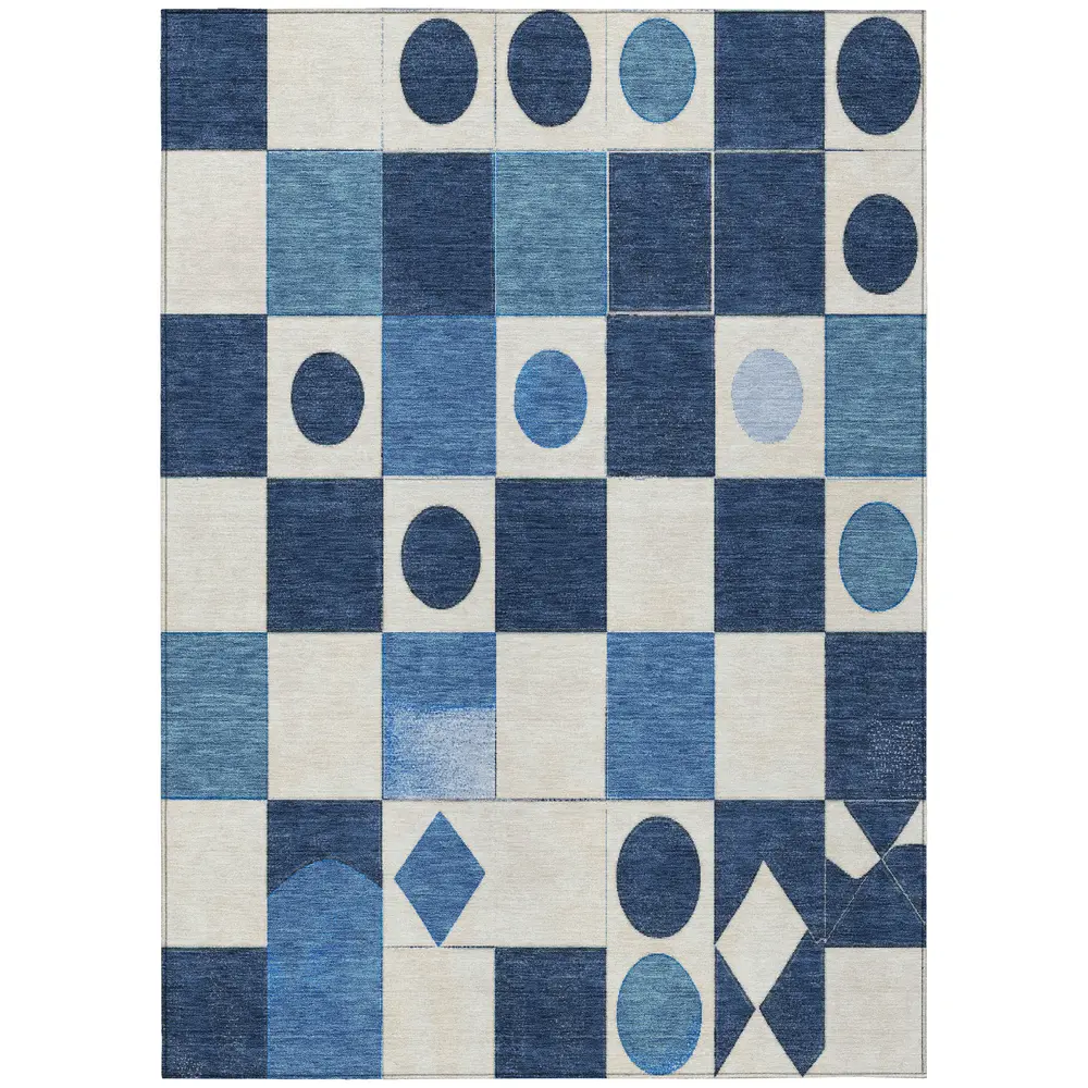 Chantille ACN2181 Blue 3' x 5' Rug
