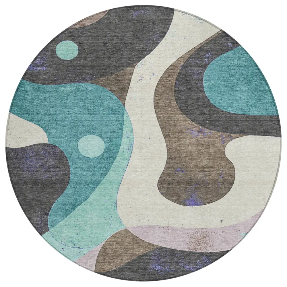 Chantille ACN2185 Teal 8' x 8' Rug