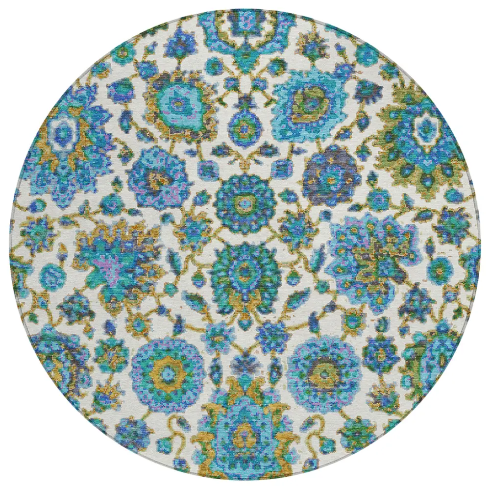 Chantille ACN2187 Aqua 8' x 8' Rug