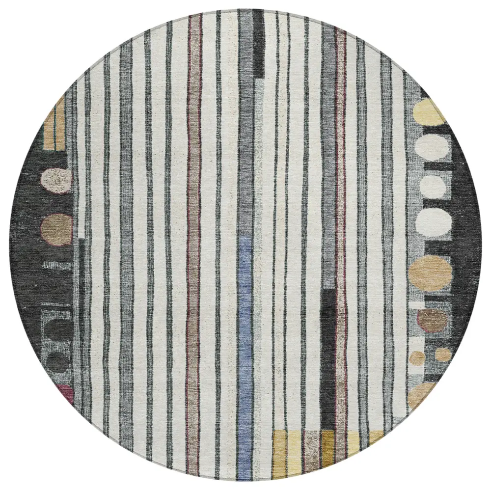 Chantille ACN2189 Black 8' x 8' Rug