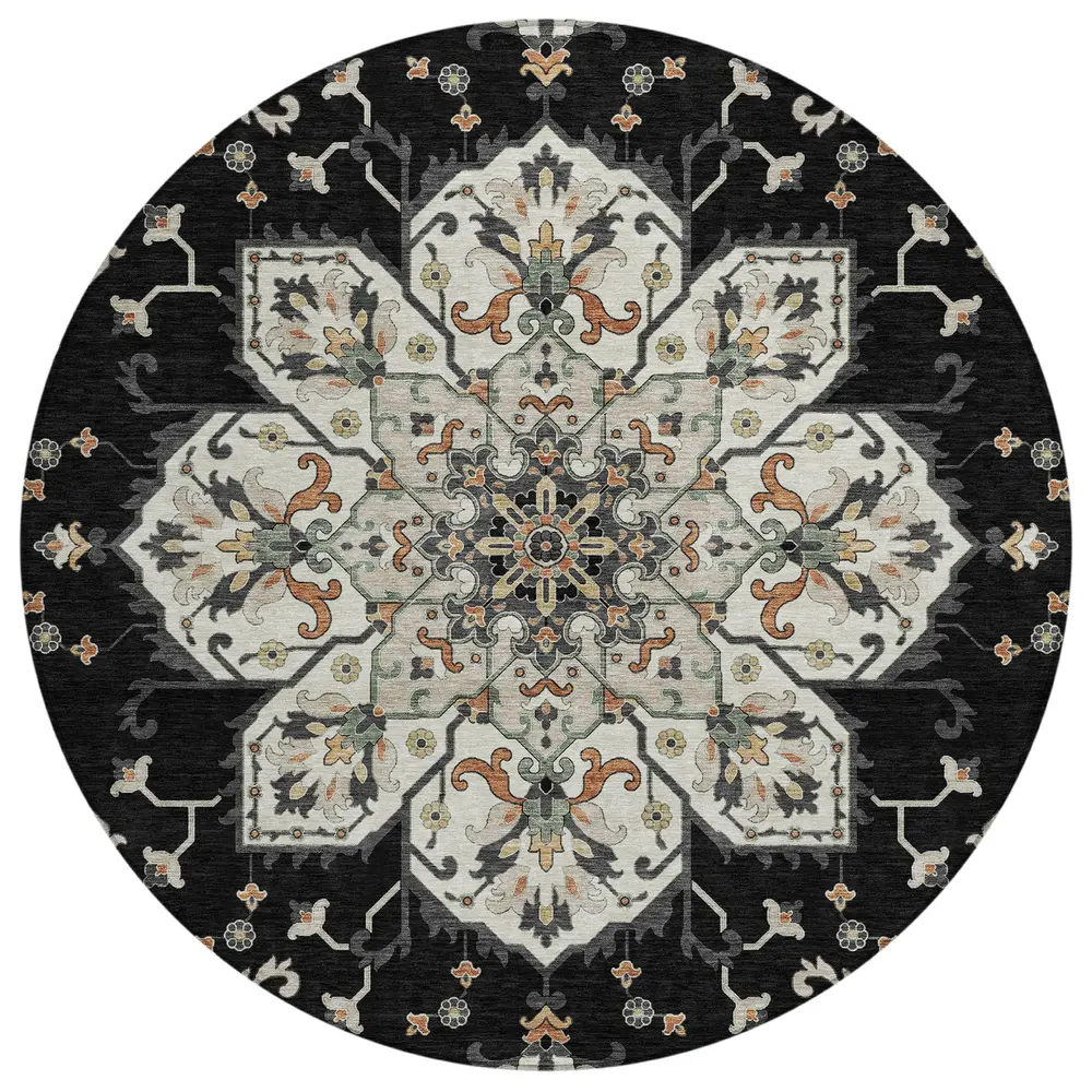 Chantille ACN2194 Black 8' x 8' Rug