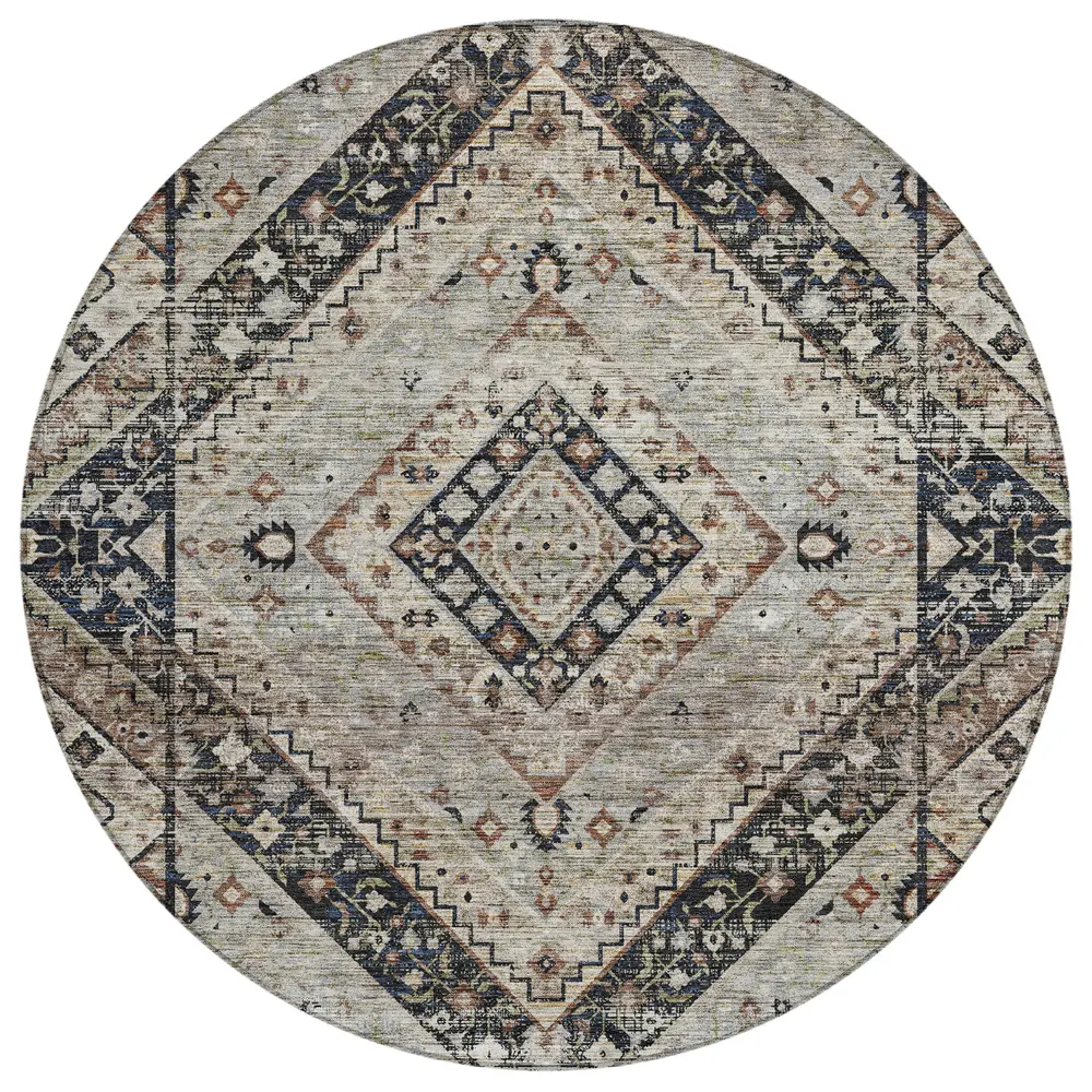 Chantille ACN2195 Black 8' x 8' Rug
