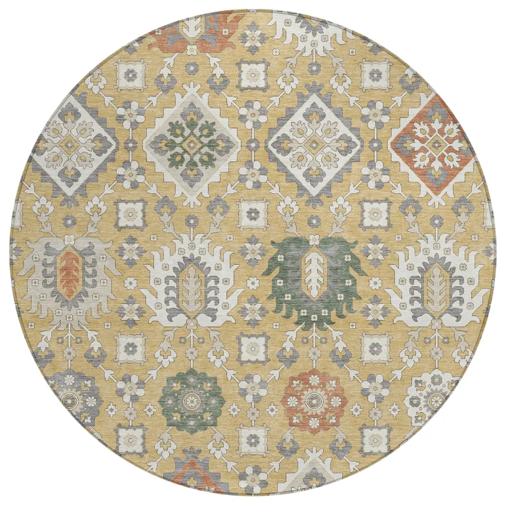 Chantille ACN2200 Gold 8' x 8' Rug