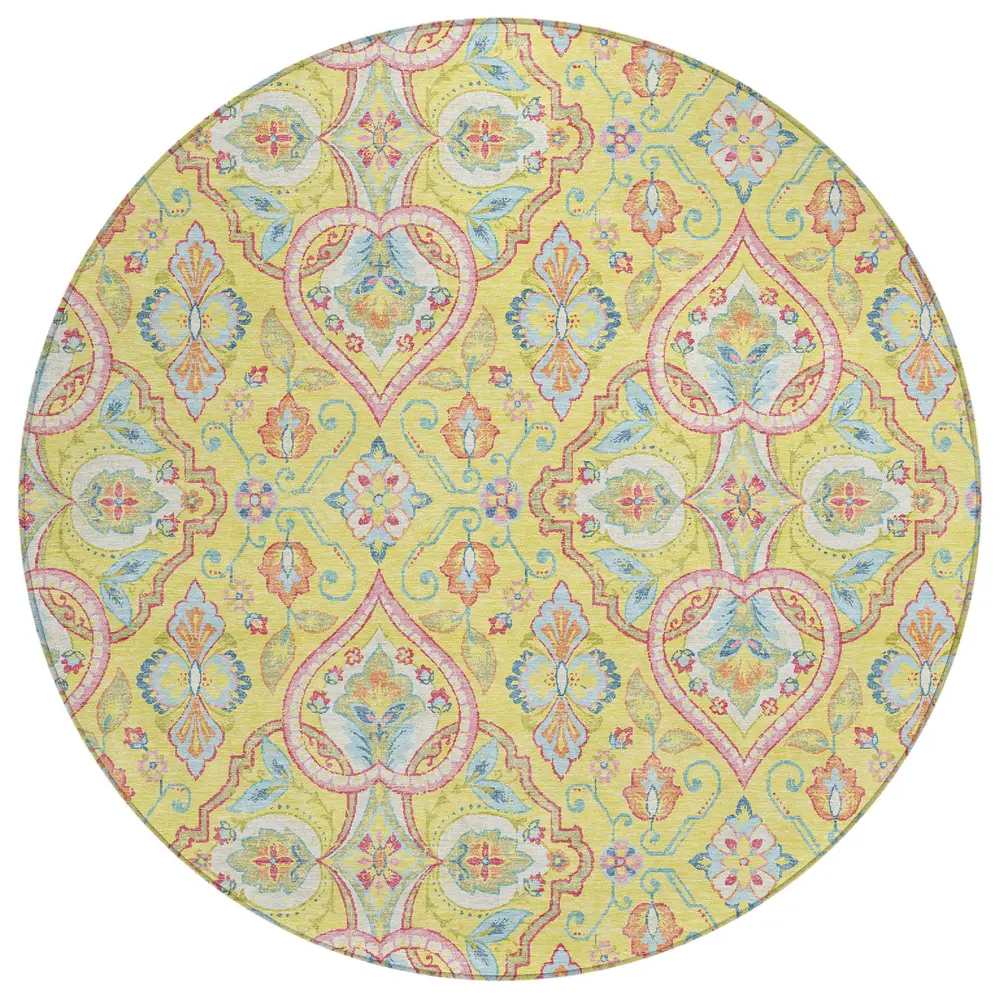 Chantille ACN2207 Yellow 8' x 8' Rug