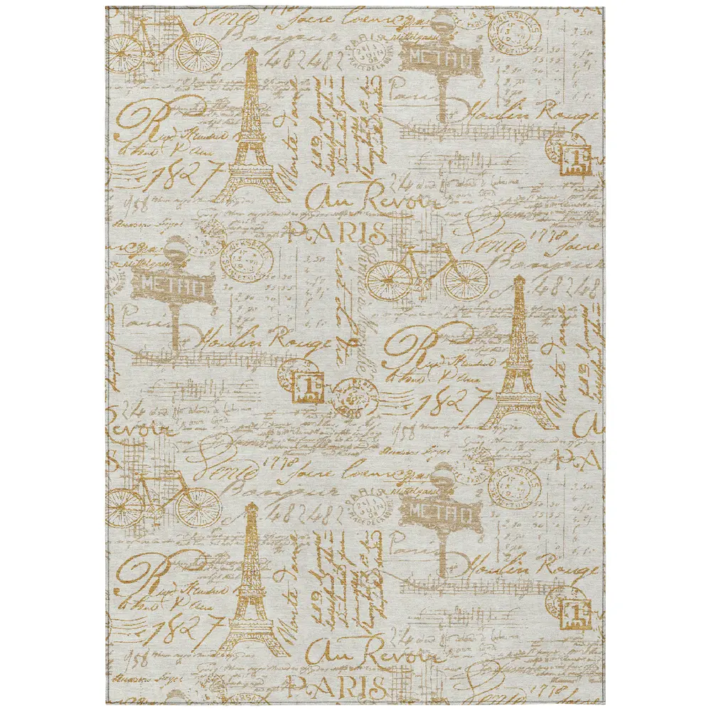 Chantille ACN2209 Gold 8' x 10' Rug
