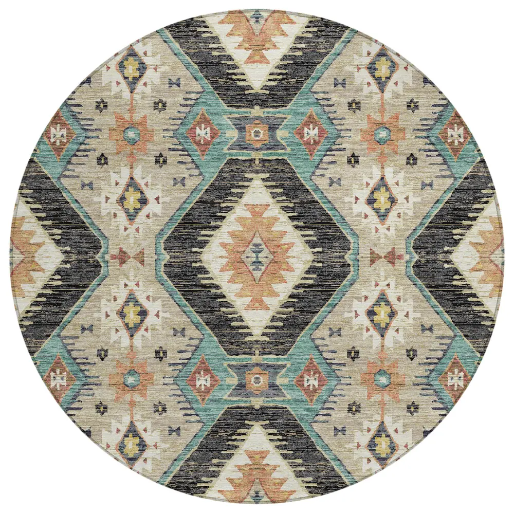 Chantille ACN2210 Black 8' x 8' Rug