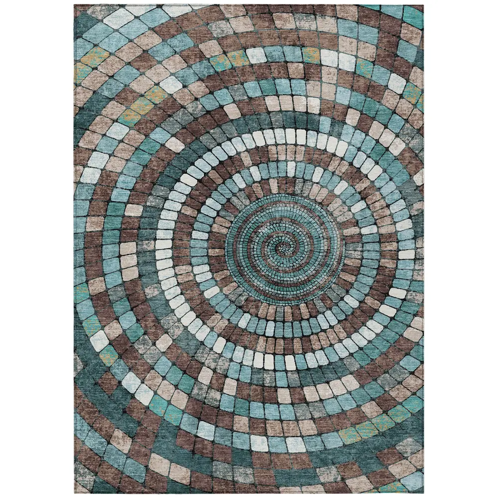 Chantille ACN2216 Teal 3' x 5' Rug