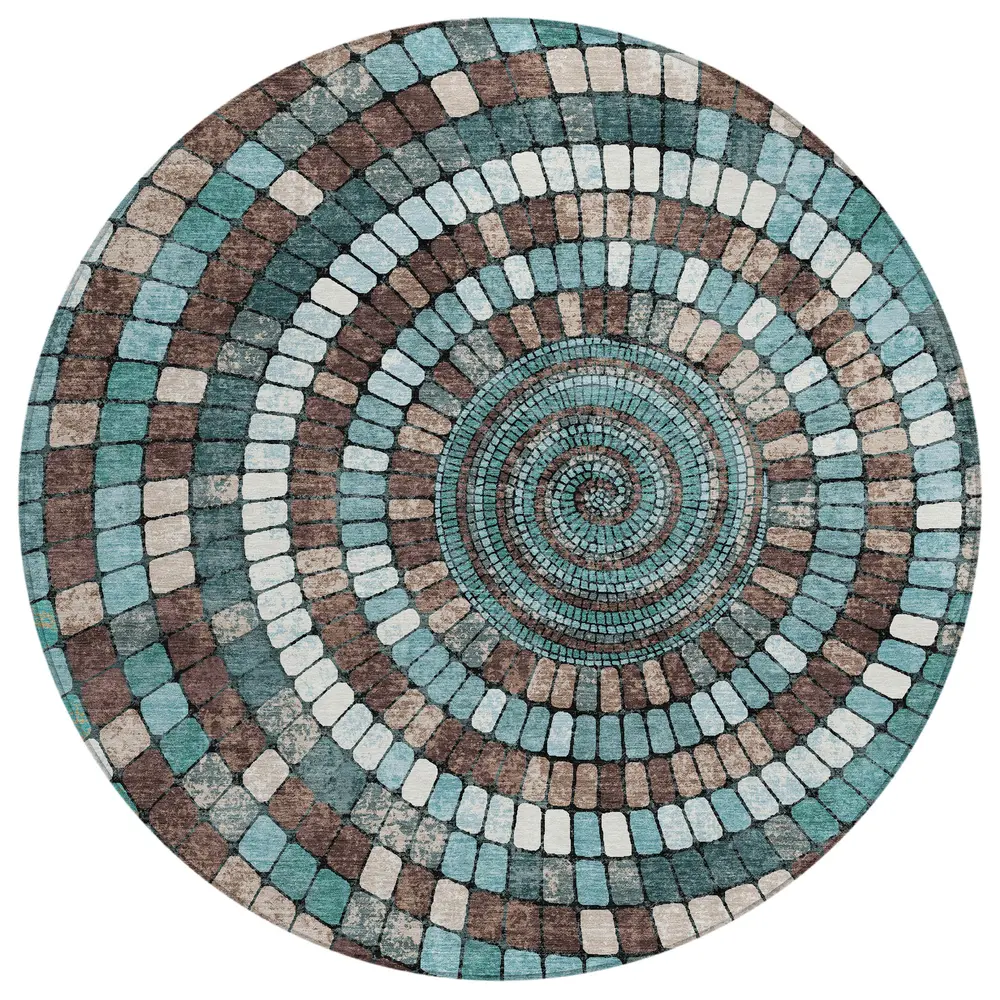 Chantille ACN2216 Teal 8' x 8' Rug