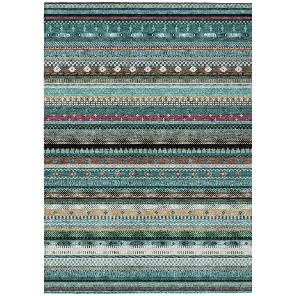 Chantille ACN2218 Teal 5' x 7'6