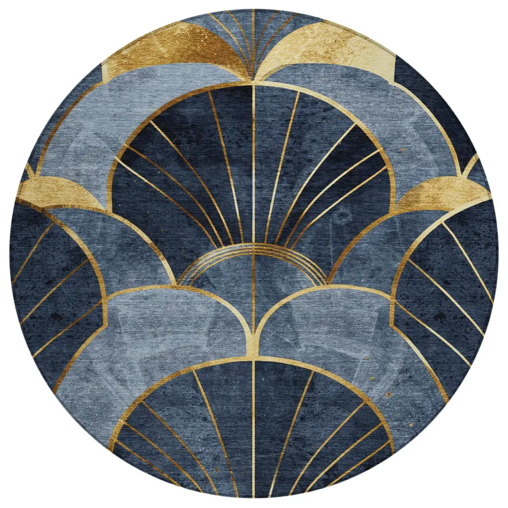 Chantille ACN2221 Navy 8' x 8' Rug