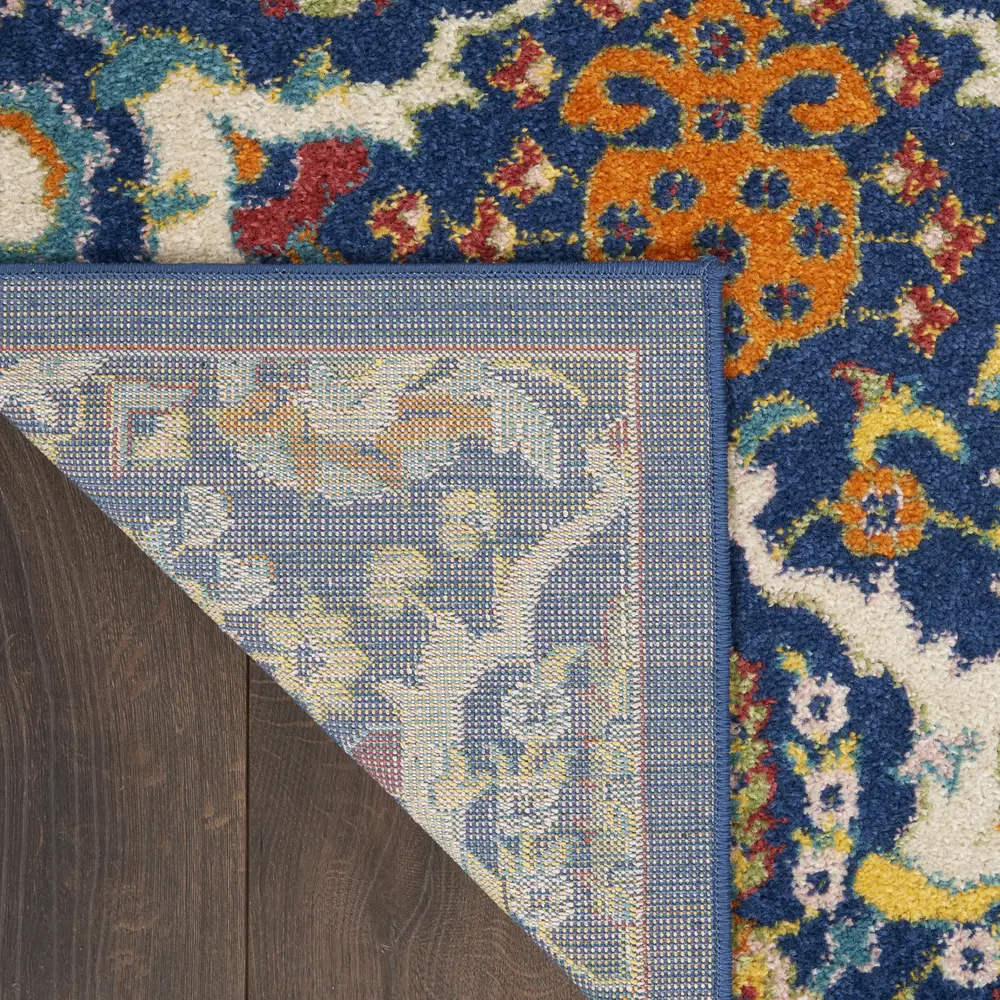 Nourison Allur 7' x 10' Navy Multicolor Bohemian Indoor Rug