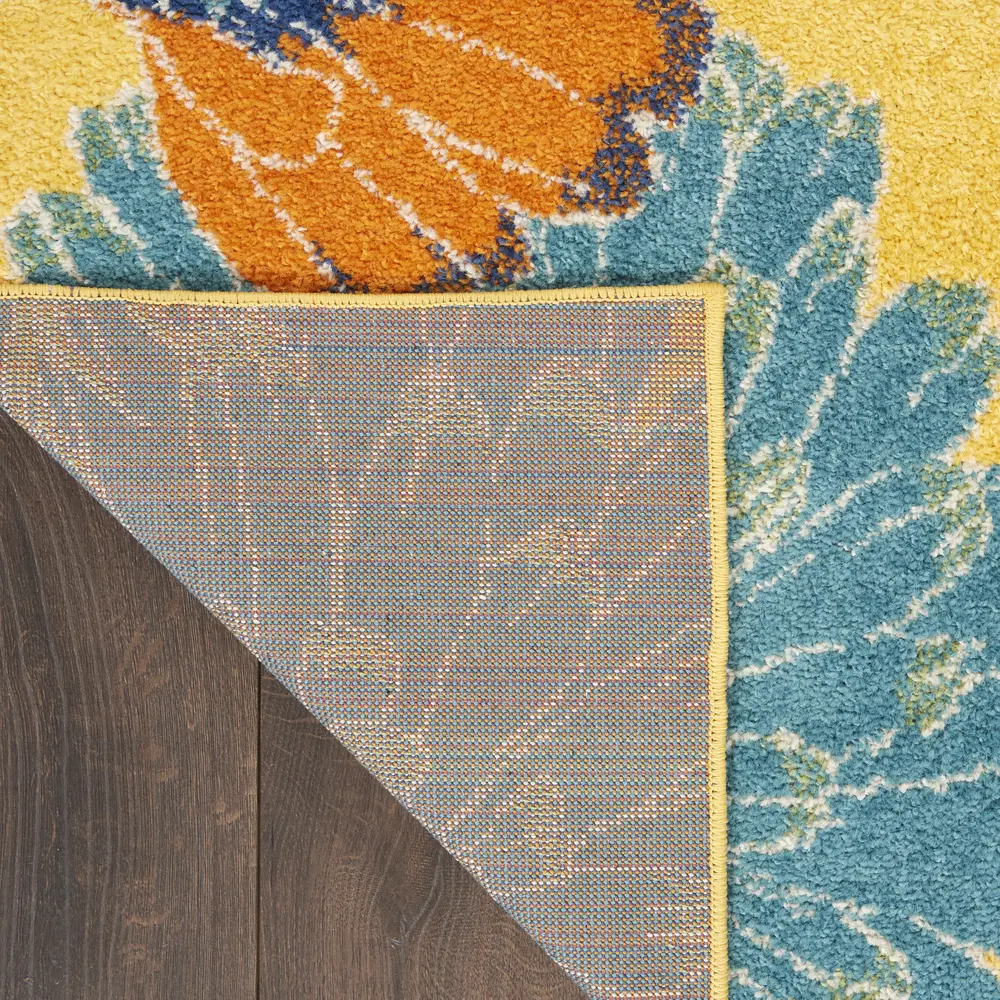 Nourison Allur 2' x 3' Yellow Multicolor Contemporary Indoor Rug